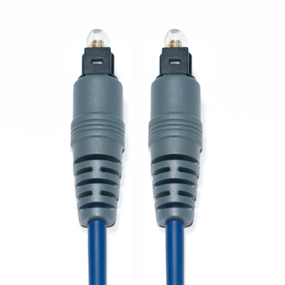 Toslink аудио оптоволоконный кабель синий Spdif пластиковый квадратный Soket 1,0 мм PMMA 1 м 2 м для ТВ CD-плеер
