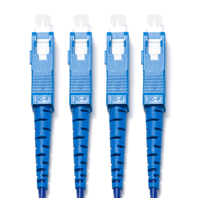1310/1550nm Blue SC/SC 4-4 Четырехрежимный одноядерный оптический патч-корд OM3 для камеры наблюдения 3M 5M 8M 15M