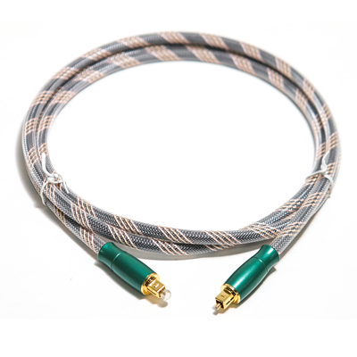 Оптический цифровой кабель Toslink с вязаной веревкой с золотым покрытием 4K Connecotr Высокое качество звука HiFi 1,2 м 2 м для усилителя