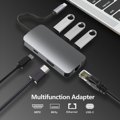 Многофункциональный адаптер Micro USB C для HDTV адаптер USB C для проекции Mac TV