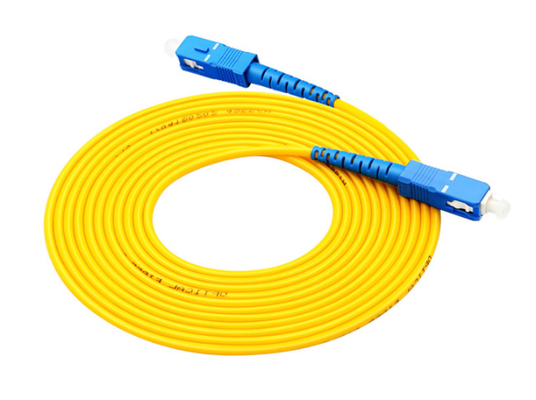 Желтые двойные Gbps 4CH гибкого провода OM3 10 оптического волокна ядра