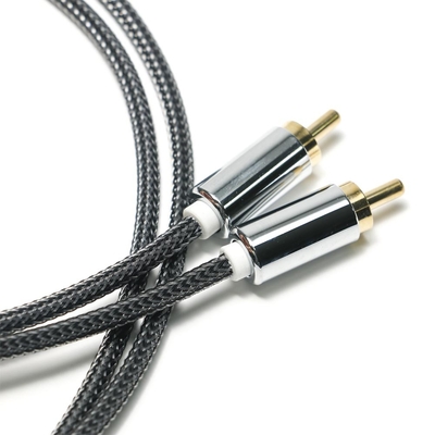 Купить RCA Splendid черный нейлоновый вязаный корпус из алюминиевого сплава OD6.0 для звуковой панели HiFi роскошный автомобильный звук 1,5 м online manufacture