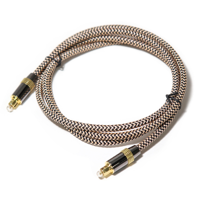 Купить Оптический кабель Toslink Didital OD5.0 Golden 4K Port Woven Rope HiFi Sound для домашнего кинотеатра Soundbar online manufacture