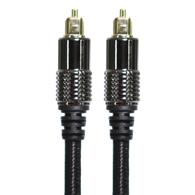 Купить TOSLINK Оптический аудиокабель OD5.0 Blakc Knit Rope покрытием Сплав Shell Gold Интерфейс 0,8 м 1,2 м для домашнего кинотеатра Саундбар online manufacture