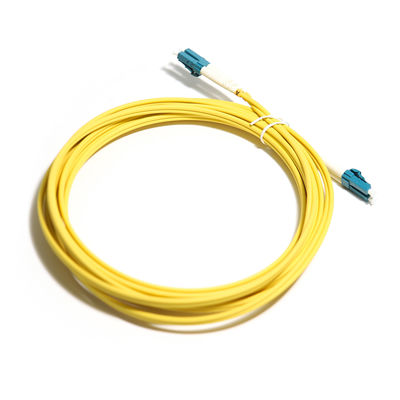 Качественный  Optical Fiber Cord Yellow Duplex Multimode OM5 2M 3M 5m 10G LC-LC For WLAN  LAN Фабрика