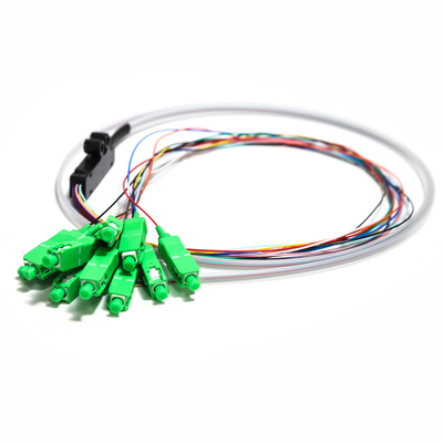 SC APC 12core Fanout Волоконно-оптический пигтейл SM Симплекс 1,5 м Оптоволоконный пигтейл / Планарный световолновой сплиттер