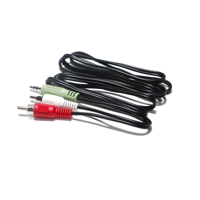 Оптический цифровой аудиокабель RCA 2/1, разъем Lotus, двойной звук, 2 м, 3 м, 5 м, для DVD, ПК, CD-плеера