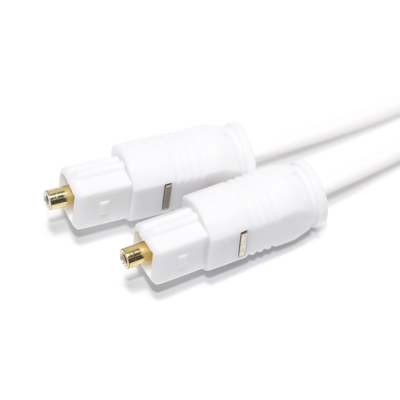 Заводской магазин Цифровой оптический аудиокабель Белый Toslink SPDIF Ультратонкий для домашней звуковой панели Mini CD