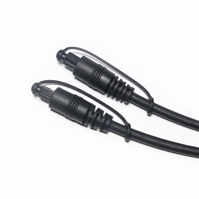 Абсолютно новый Hi-Fi звук Toslink оптический аудио цифровой кабель S/PDIF позолоченный разъем черный ПВХ 1,5 м 2,4 м 3 м