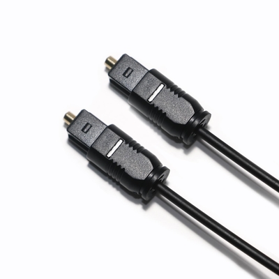Фабричный выход Toslink Optic Audio Cable PMMA Black PVC с пылезащитным колпачком, очень тонкий для Soundbar