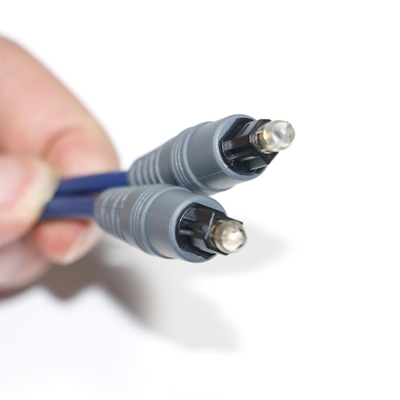 Toslink аудио оптоволоконный кабель синий Spdif пластиковый квадратный Soket 1,0 мм PMMA 1 м 2 м для ТВ CD-плеер