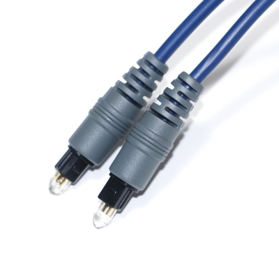 Toslink аудио оптоволоконный кабель синий Spdif пластиковый квадратный Soket 1,0 мм PMMA 1 м 2 м для ТВ CD-плеер