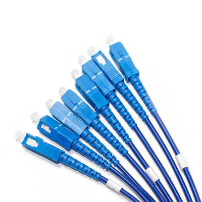 1310/1550nm Blue SC/SC 4-4 Четырехрежимный одноядерный оптический патч-корд OM3 для камеры наблюдения 3M 5M 8M 15M