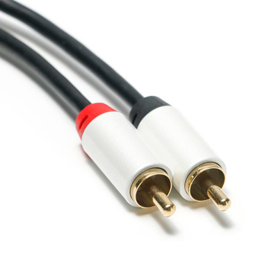 3,5 RCA соединителя 1M 2M 3M раковины металла кабеля 2/1 mm цифров аудио белых покрытых золотых для аудио автомобиля Soundbar