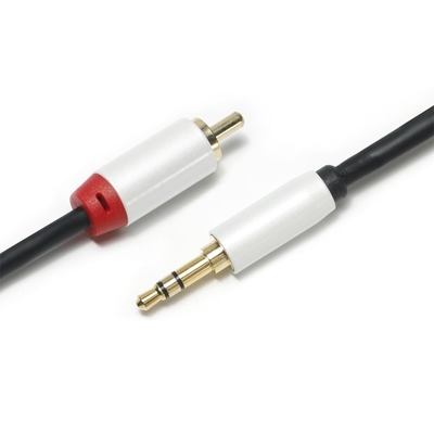 3,5 RCA соединителя 1M 2M 3M раковины металла кабеля 2/1 mm цифров аудио белых покрытых золотых для аудио автомобиля Soundbar