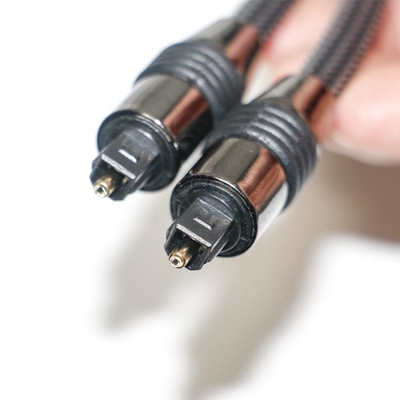 Toslink Черный нейлоновый плетеный металлический корпус OD6.0 для выхода Цифровой динамик ТВ-кабель 1,2 м