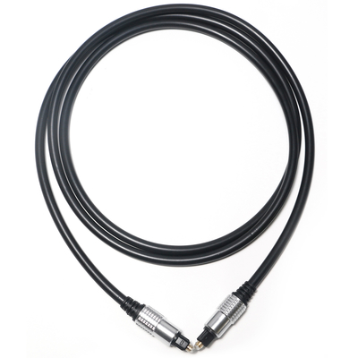 Раковина PVC OD5.0 аудио кабеля Toslink черная алюминиевая покрыла выход фабрики портов золота HiFi ядровый для усилителя Soundbar