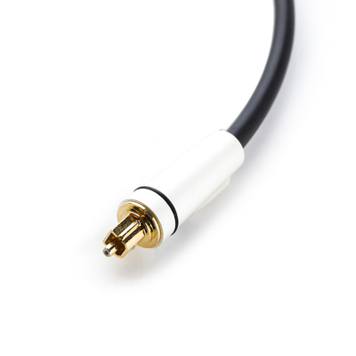 На открытом воздухе кабель RCA Toslink диктора ТВ с соединителем 24K покрытым золотом