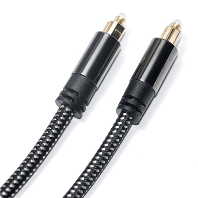 Заводская розетка Brand New Toslink Цифровой оптический аудиокабель SPDIF Woven Net Plated Gold Усилительный кабель для сабвуфера