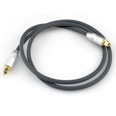 [Factory Outlet] Toslink покрытием золотой серебряный порт вязаная веревка для аудиофилов HiFi сабвуфер динамик 1,2 м 2 м