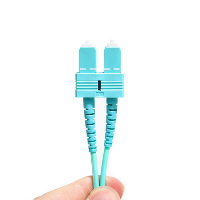 Двухшпиндельная мультимодная куртка 3.0mm OM3 гибкого провода SU-UPC Ject 50 волокна Wathet/125um LSZH