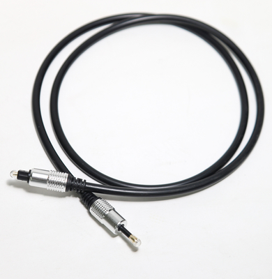 Оптически Toslink привязывает OD5.0 веревочку T-3.5 покрыло алюминиевую серебряную раковину для усилителя Soundbar 1.5M 3M домашнего театра 5M