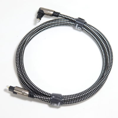 90 веревочка кабеля OD5.0 Knited Toslink степени оптически аудио на Soundbar 5M