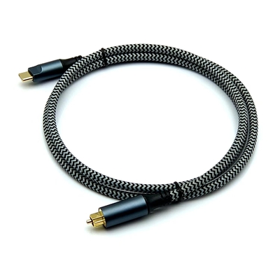 Цифровой аудиокабель Toslink с разъемом Type-C и позолоченными контактами для кристально чистого звука