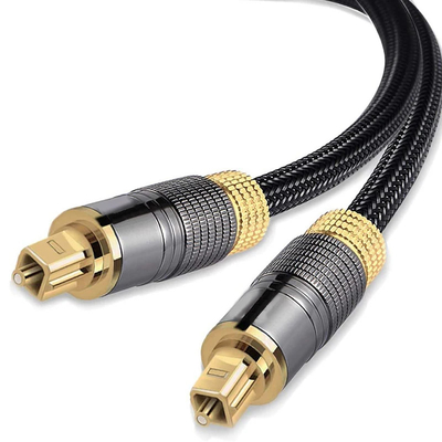 24K позолоченный Toslink кабель 1m 2m 3m 5m 7.5m 10m цифровой аудио волоконно-оптический кабель Toslink Мужчина к Мужчине оптический кабель